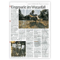 Eingeparkt im Wutanfall